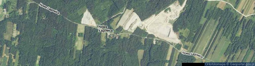 Zdjęcie satelitarne Nowa Łagowica ul.